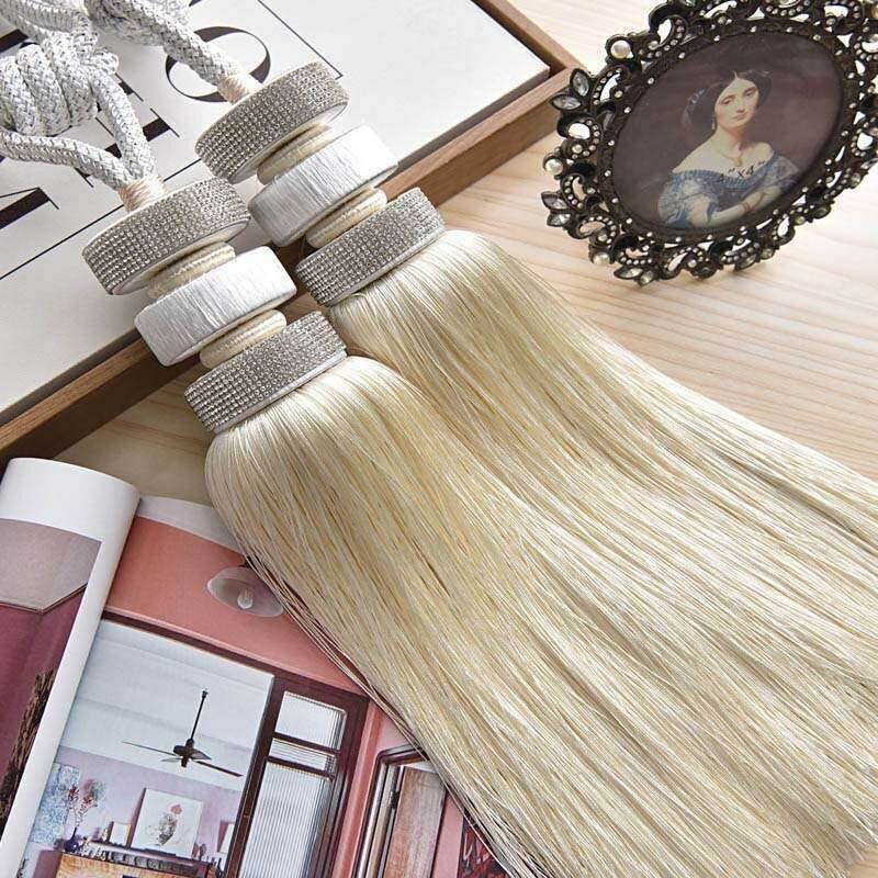 Kara Disc Brush Curtain Tieback Holder - Elegant Window Drapery Hook for Home Decor - Perfect for Living Room, Bedroom & Wedding Decorations