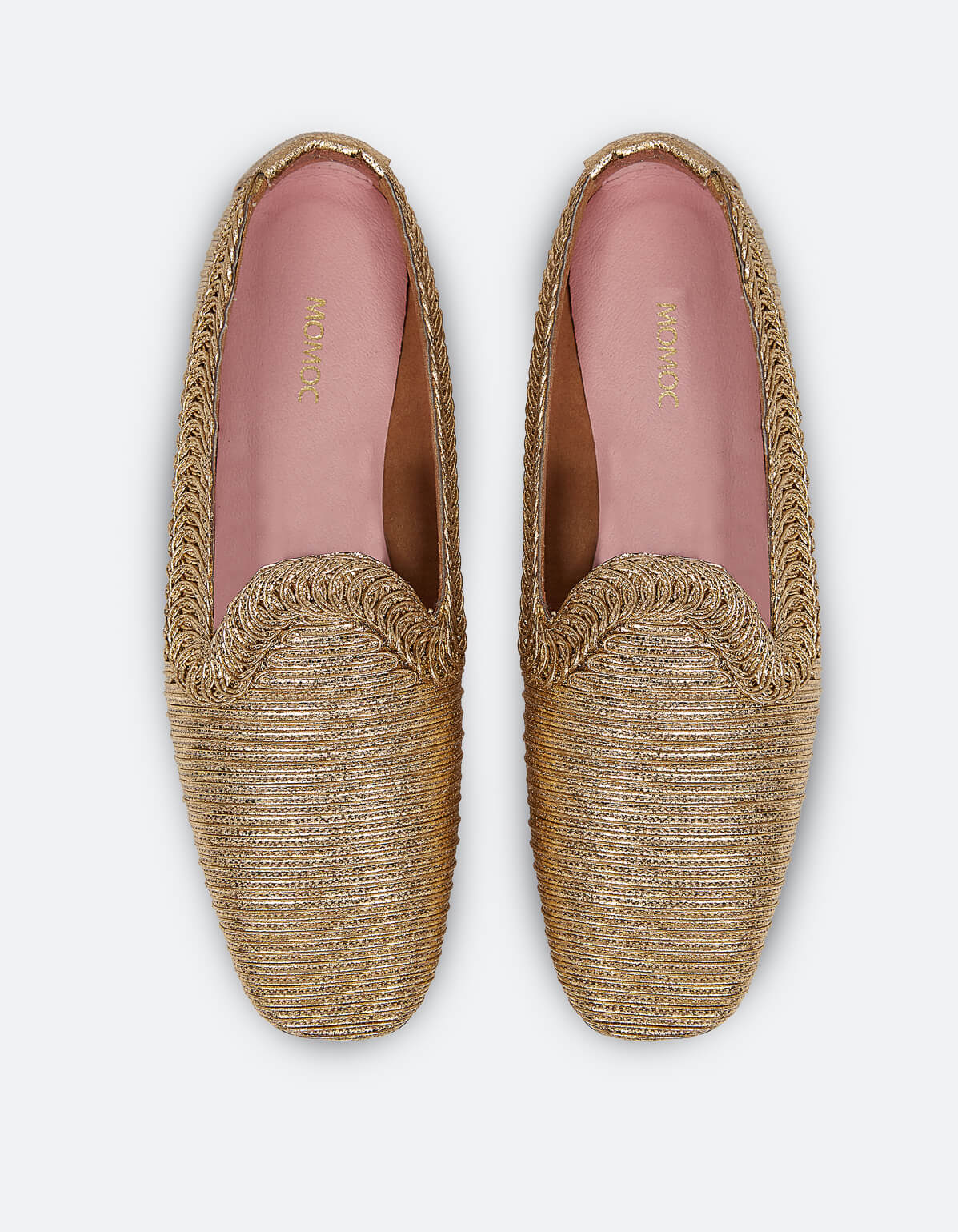 NY Metallic Vegan Loafers for Women - Gold Slip-On Comfort Shoes | Perfect for Office, Casual Wear & Travel