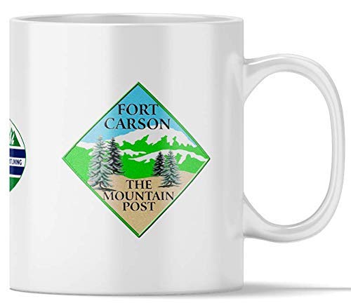 Premium Fort Carson Coffee Mug - Durable Ceramic Army Themed Cup for Coffee, Tea & Hot Drinks - Perfect for Military Gifts, Office Use & Home Decor