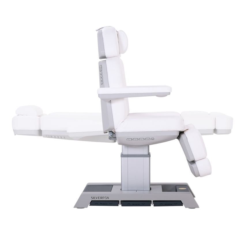 Premium Silverfox 4-Motor Electric Facial Chair with Adjustable Bed 2218BN - Professional Spa & Beauty Salon Massage Equipment for Relaxation & Skin Care Treatments