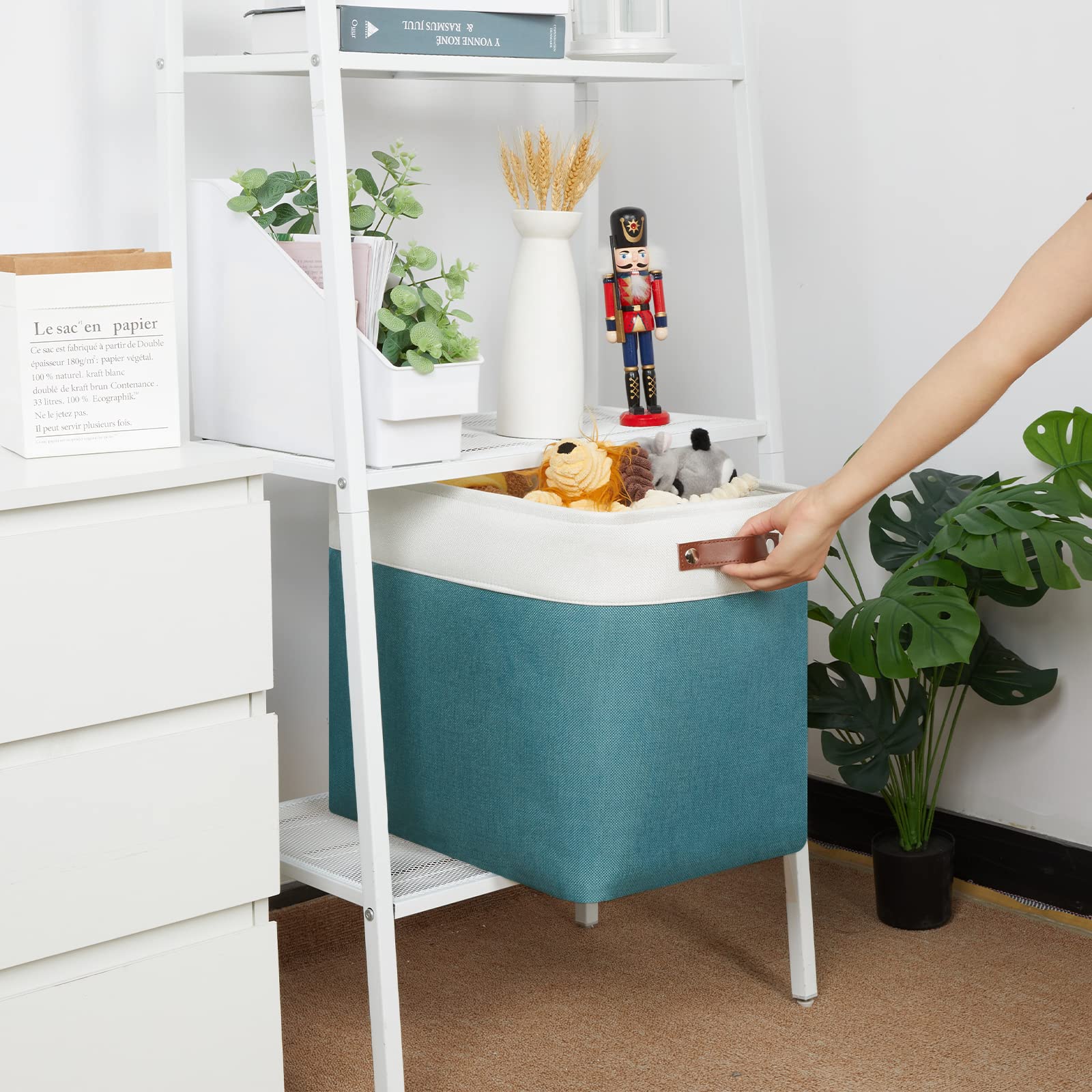 Collapsible Linen Storage Basket - 17x12x15