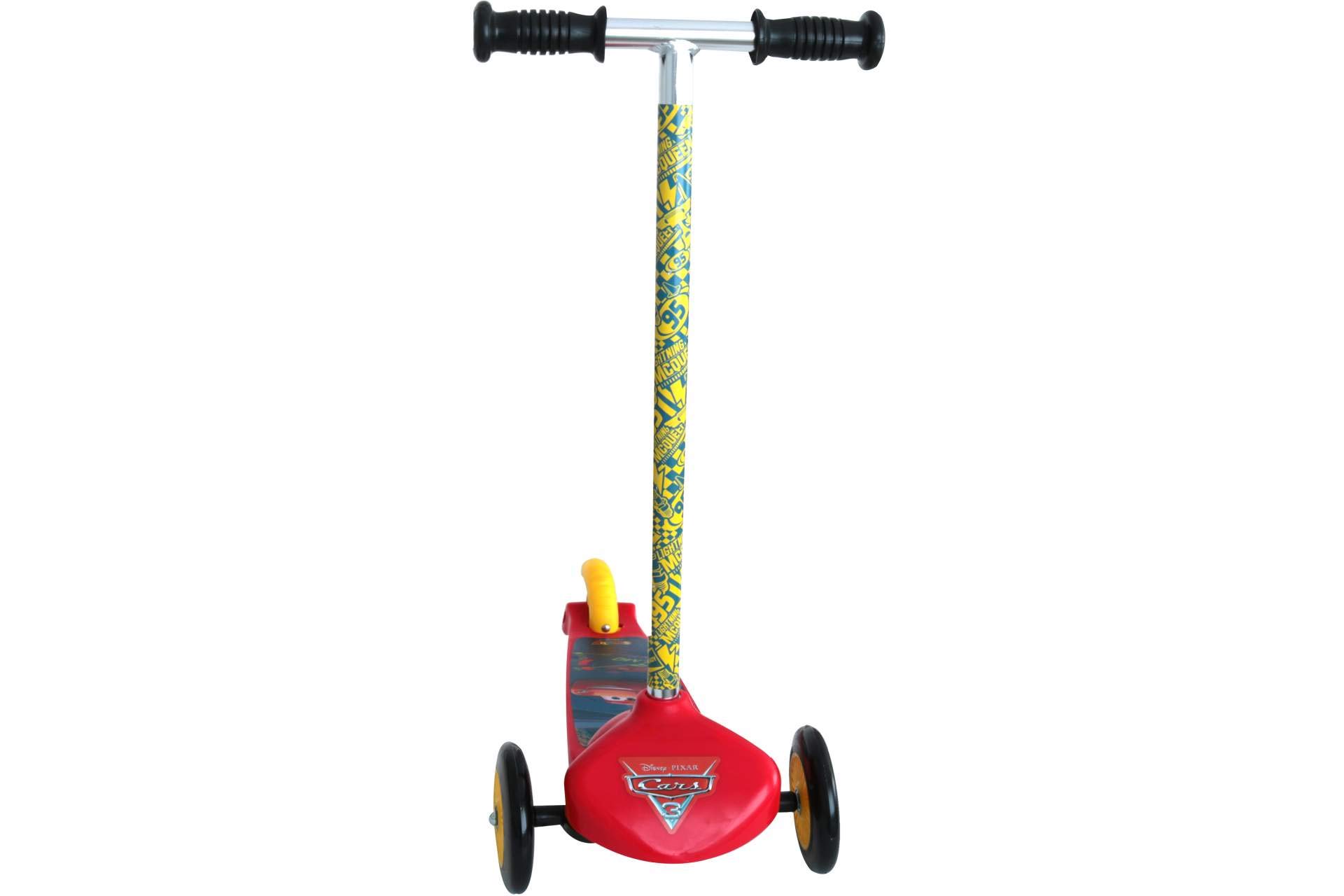 Smoby Cars 3 Twist Skate 3-Wheel Scooter for Kids - Red Ride-On Toy for Outdoor Play & Backyard Fun