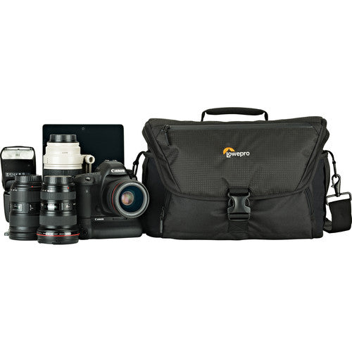 Lowepro Nova 200 AW II Camera Shoulder Bag - Waterproof DSLR/SLR Gear Carrier for Photographers - Perfect for Travel, Hiking & Outdoor Photography (Black)