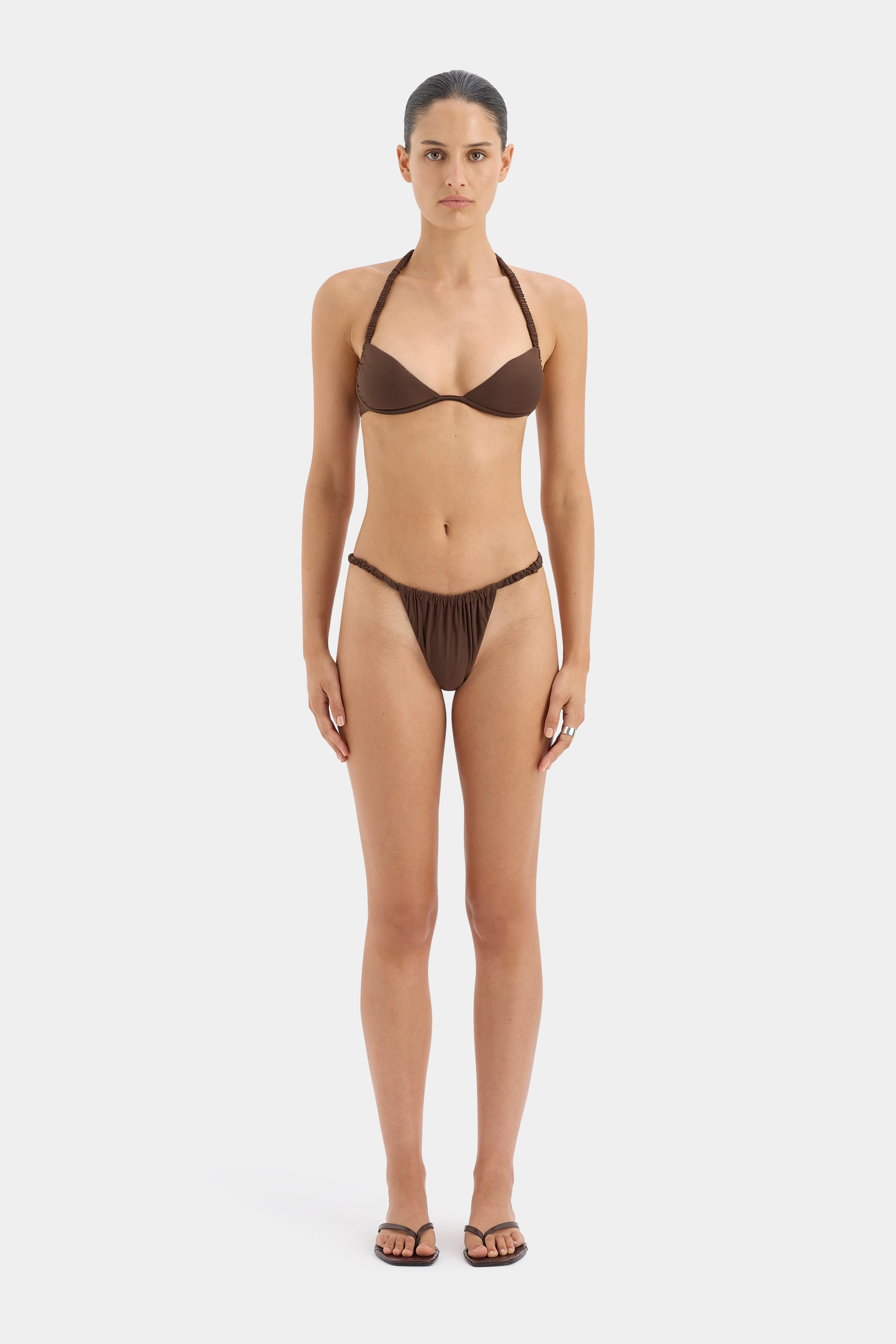 Stevie Ruched Brief - Sexy Lace Underwear for Women, Comfortable & Breathable Panties - Perfect for Date Night, Bridal Lingerie & Everyday Wear