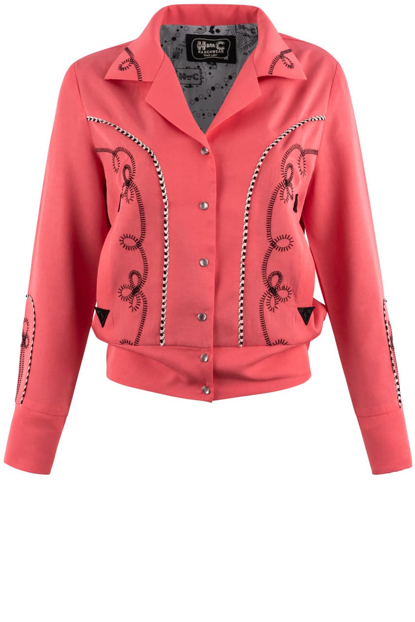 H Bar C Bolero Jacket for Women - Stylish Western Denim Vest with Fringe - Perfect for Rodeo, Country Concerts & Cowgirl Fashion