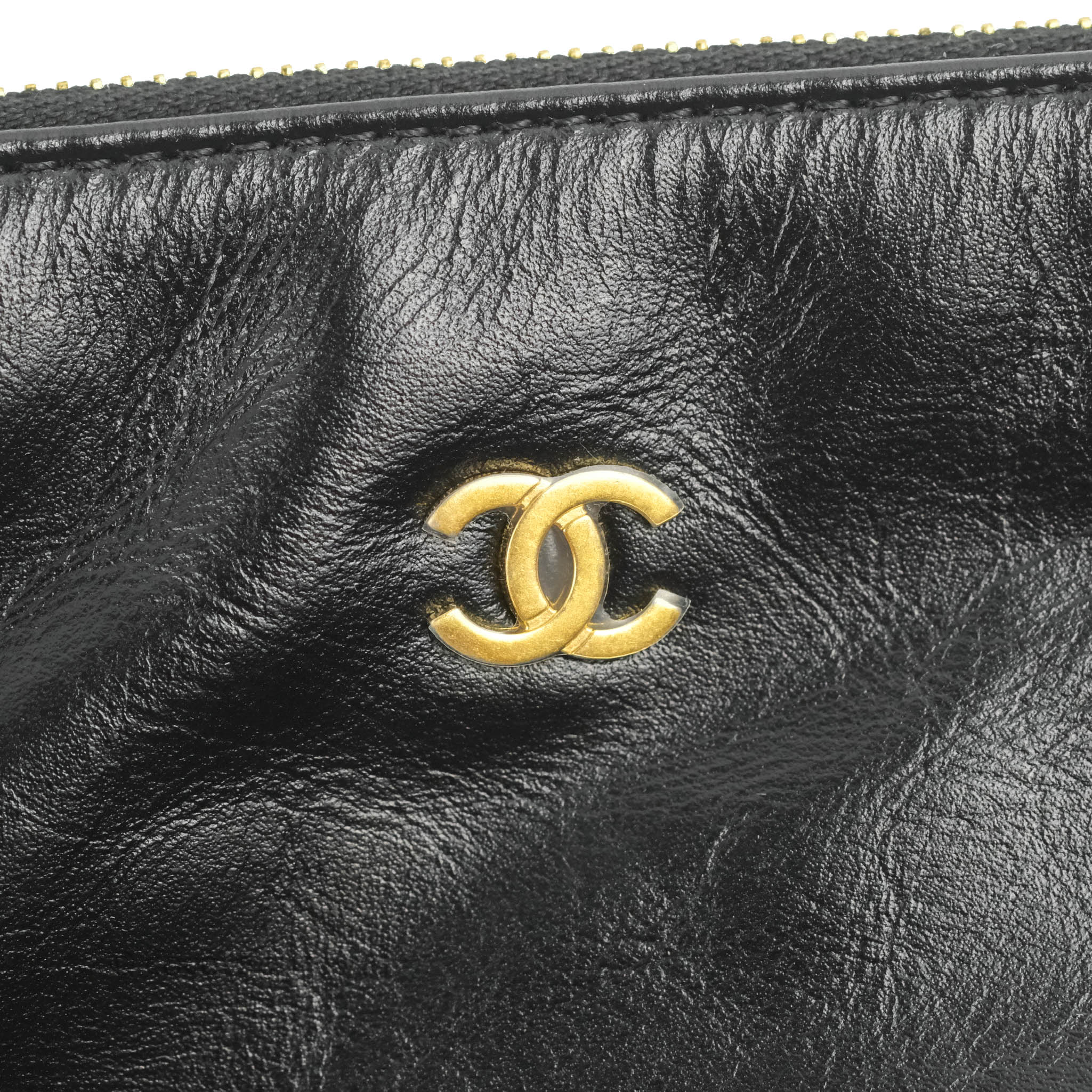 Chanel 22 Small Handbag Black Shiny Calfskin Leather with Aged Gold Hardware - Luxury Crossbody Bag for Women, Perfect for Date Night & Evening Events