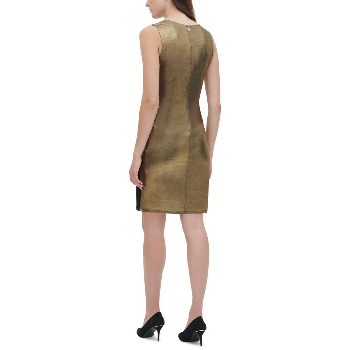 Elegant Women's Shimmer Sheath Wrap Dress for Evening Parties & Special Occasions | Flattering Bodycon Style with Shimmer Fabric