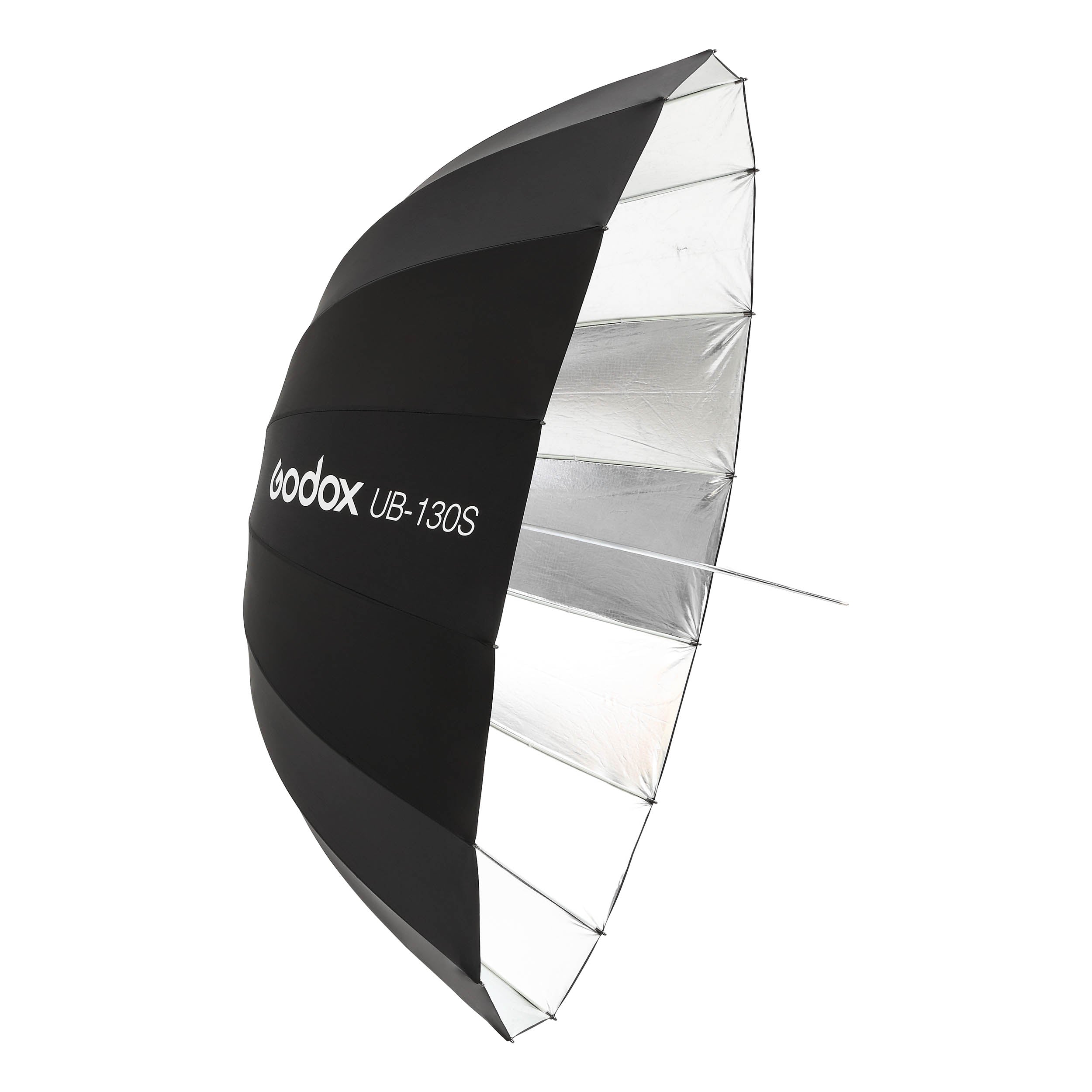 UB 130S 130cm Silver Portable Parabolic Umbrella - Professional Photography Reflector for Studio, Outdoor Portrait & Product Shoots - Lightweight & Adjustable for Perfect Lighting Control