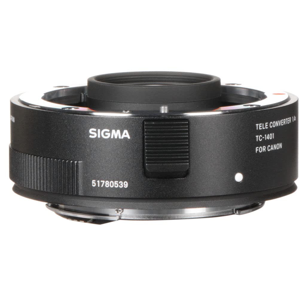Sigma TC-1401 1.4X Teleconverter for Canon EF Lenses (879101) - Complete Bundle with Backpack, 64GB SD Card, Card Reader, Cleaning Kit, Flexible Tripod, Memory Wallet, IR Remote & Lens Cap Keeper - Perfect for Wildlife, Sports & Portrait Photography