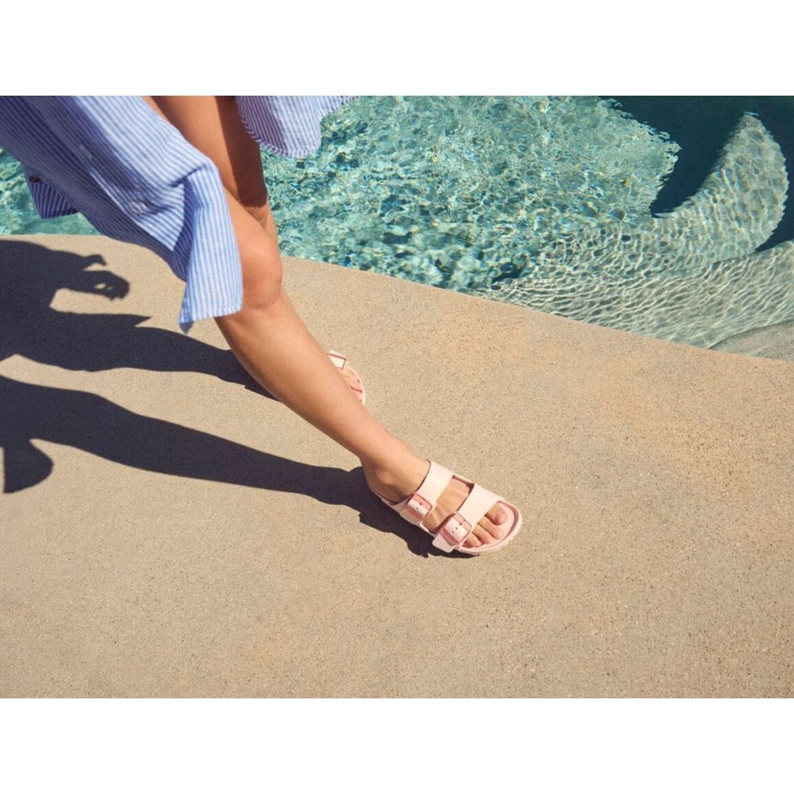 Birkenstock Arizona Stealth Buckle Sandals for Women - Comfortable Leather Footbed Slides for Casual Wear, Walking & Outdoor Activities