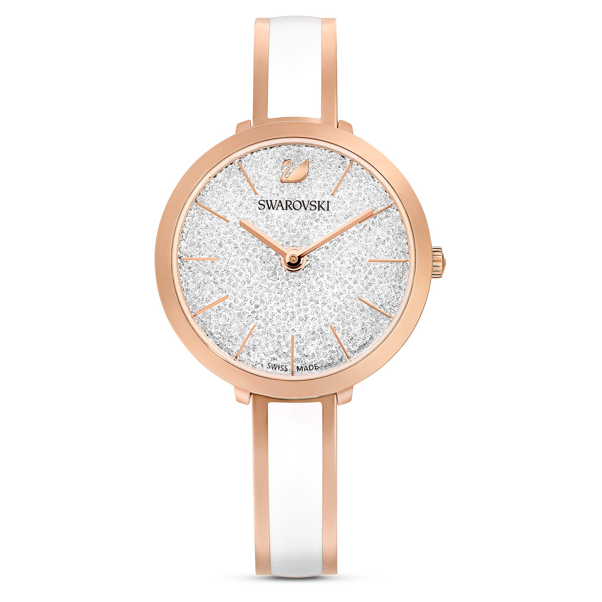 Swarovski White Crystalline Delight Rose Gold Bracelet Watch 5580541 - Elegant Women's Luxury Watch for Parties, Weddings & Special Occasions