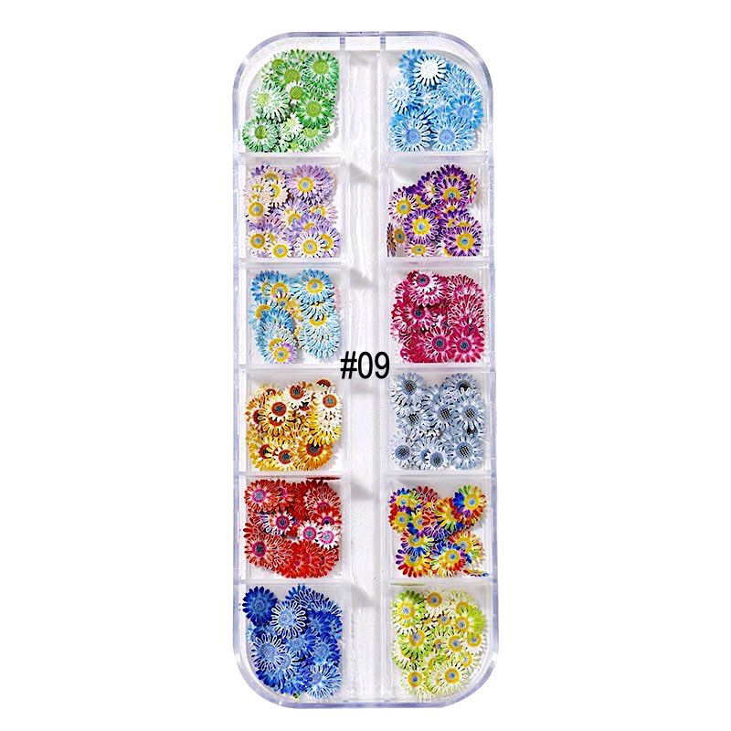 Mix Nail Art Decoration Kit - Assorted Flowers, Leaves & Butterflies Design for DIY Manicure - Perfect for Nail Salons, Home Use & Gift Giving