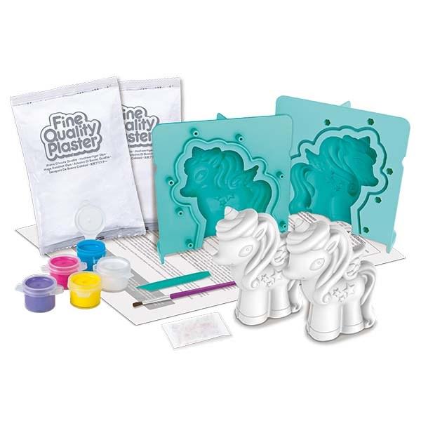 4M Mould and Paint 3D Glitter Unicorn Kit - DIY Arts and Crafts for Kids - Creative Birthday Party Activity & Home Decor Project