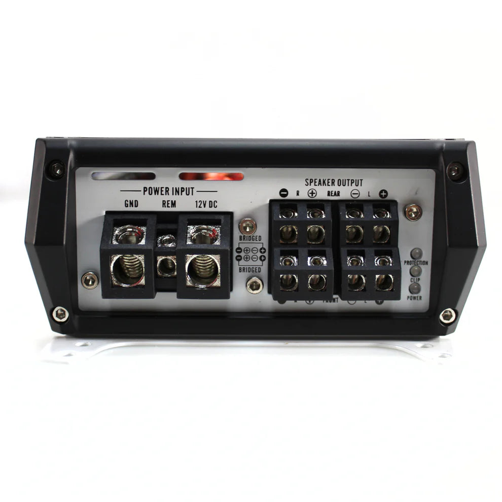B2 Audio RIOT 1800W 2 Ohm Class D 4 Channel Car Amplifier with RGB LED Lighting - Powerful Car Audio System for Enhanced Sound Quality in Vehicles