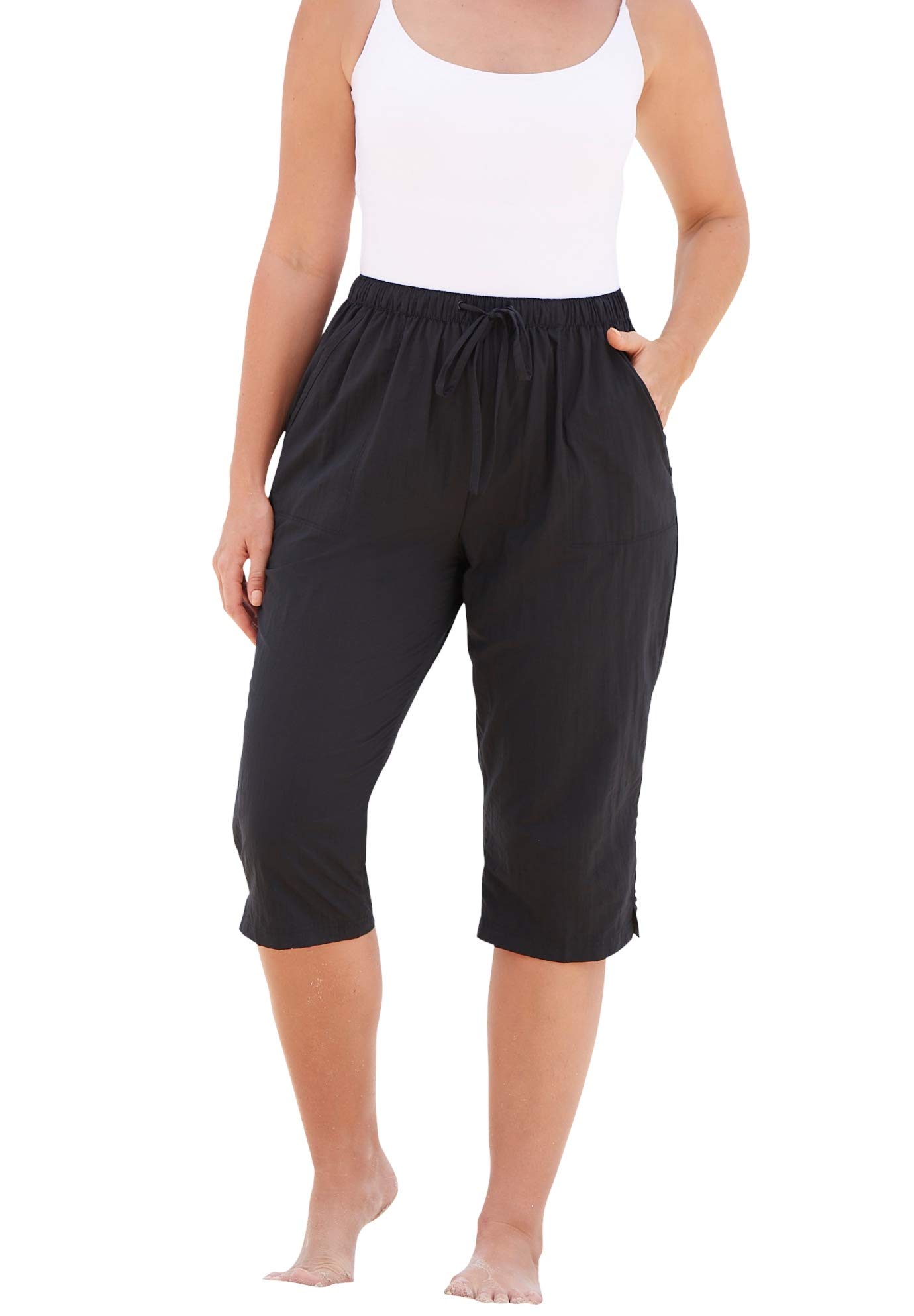 Plus Size Women's Swimsuits with Taslon Cover Up & Capri Pants - Stylish Beachwear for Pool, Vacation & Summer Outfits