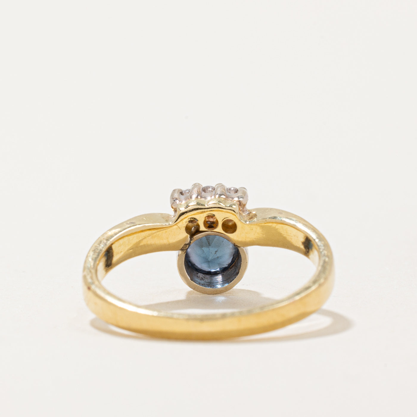 Exquisite 0.40ct Spinel & 0.045ct Diamond Ring - Size 4.5 - Elegant Women's Jewelry for Weddings, Anniversaries & Special Occasions