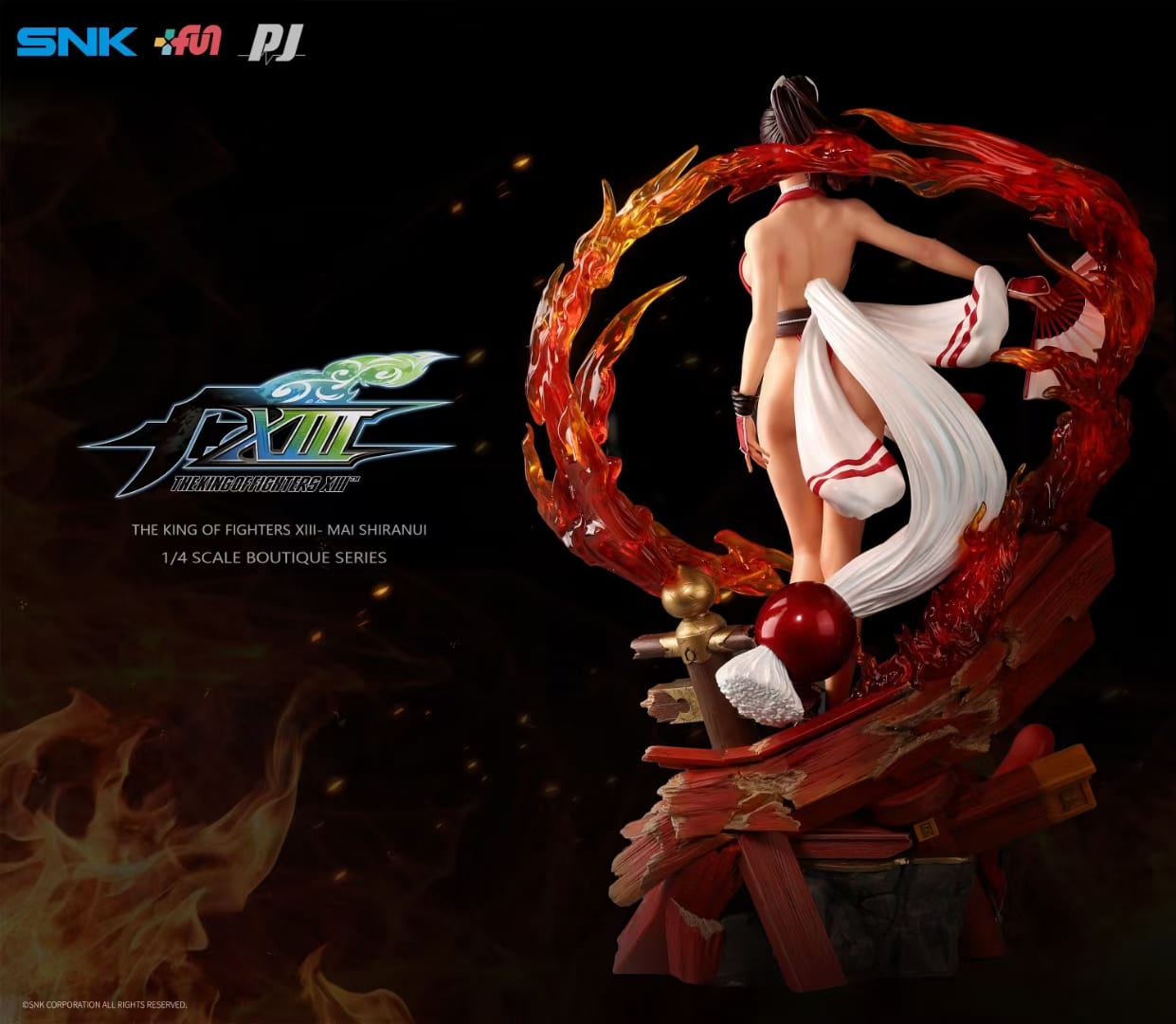 PIJI Studio Licensed KOF Mai Shiranui Action Figure - The King of Fighters Collectible for Anime Fans & Gamers | Perfect for Display, Cosplay Inspiration & Gaming Room Decor