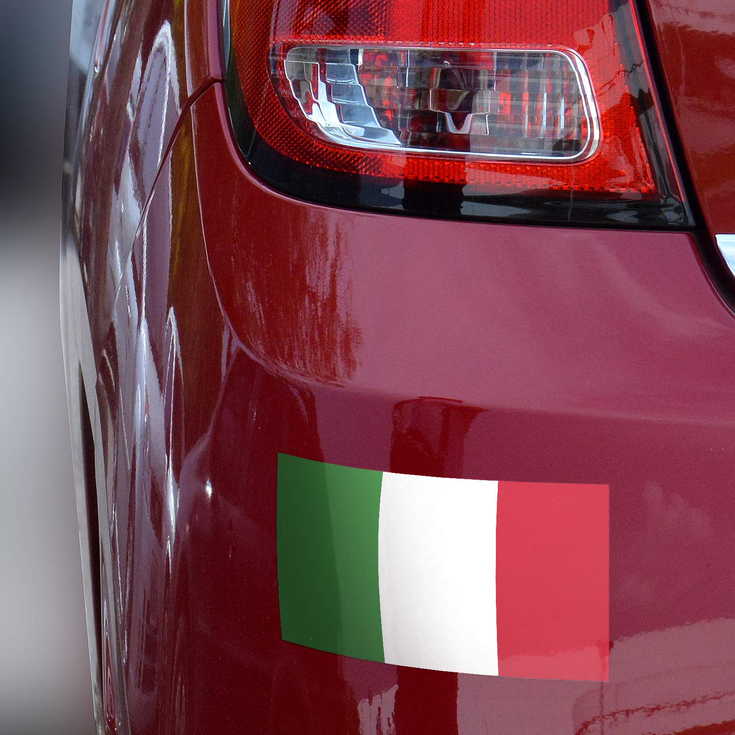 3-Pack 3x5 Italy Flag Stickers - Durable Waterproof Italian Flag Bumper Stickers for Cars, Laptops & Windows - Perfect for Sports Events, Travel & National Pride Decoration
