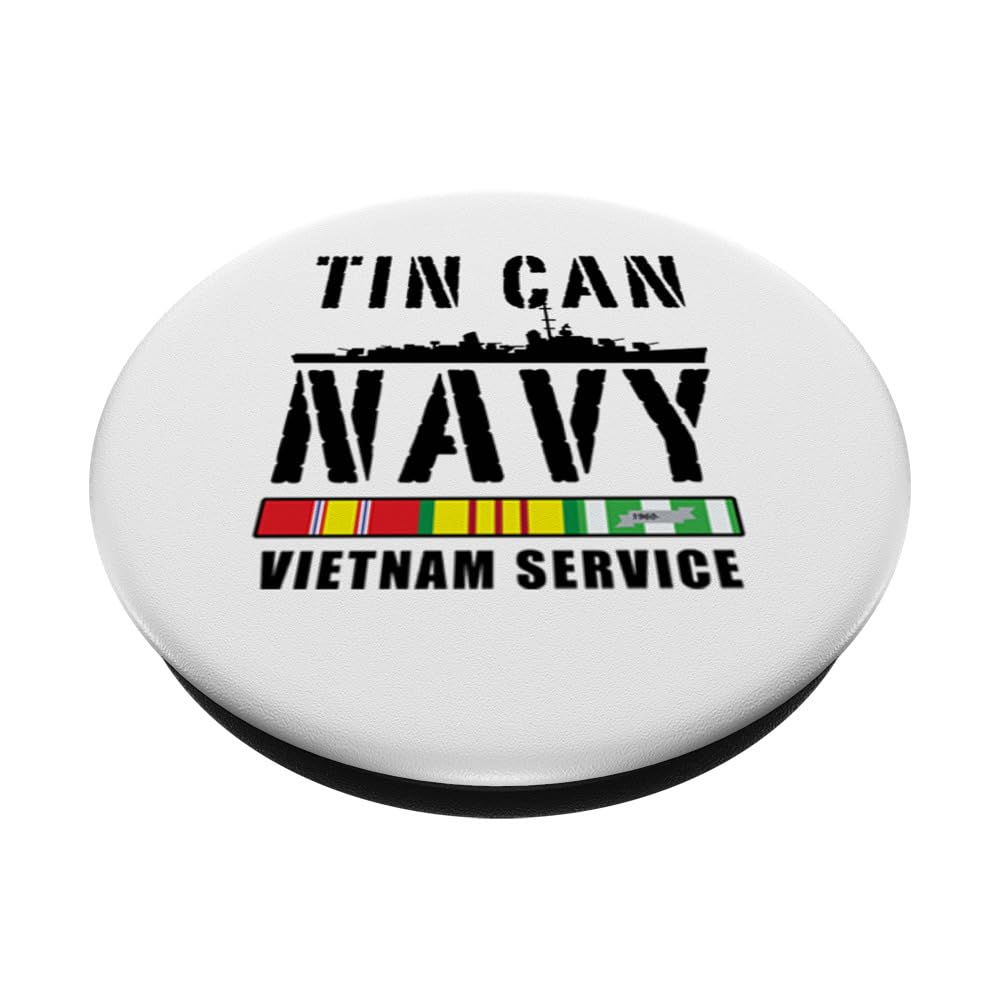 TIN CAN NAVY VIETNAM SERVICE PopSockets Standard PopGrip - Swappable Phone Grip & Stand for Smartphones - Perfect for Military Veterans & History Enthusiasts