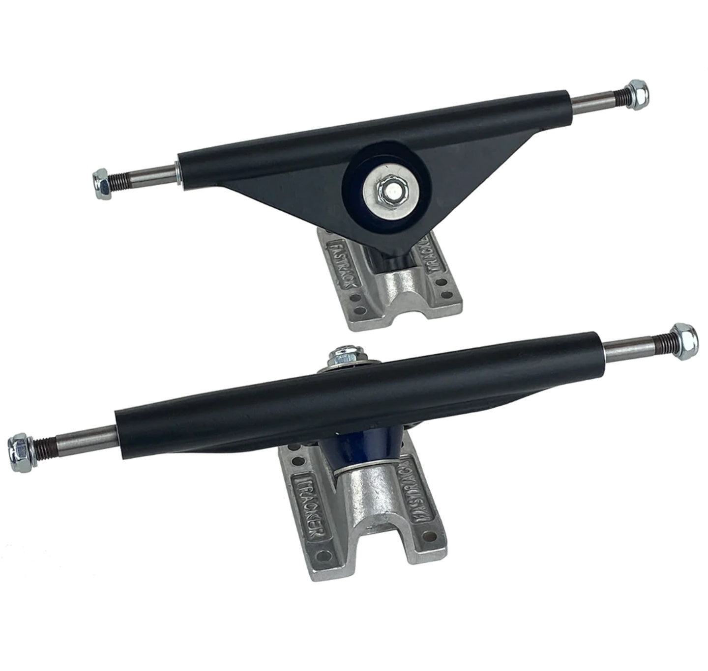FAST TRACK 180 Skateboard Trucks - High Performance Black & Silver Skateboard Trucks for Street & Park Skateboarding