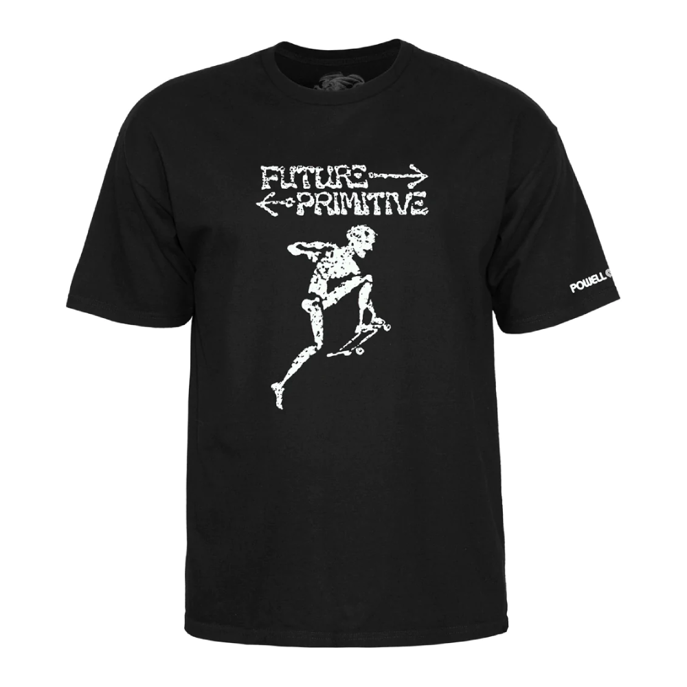 Powell Peralta Future Primitive Black Skateboard T-Shirt - Cool Graphic Tee for Skateboarding & Streetwear Fashion