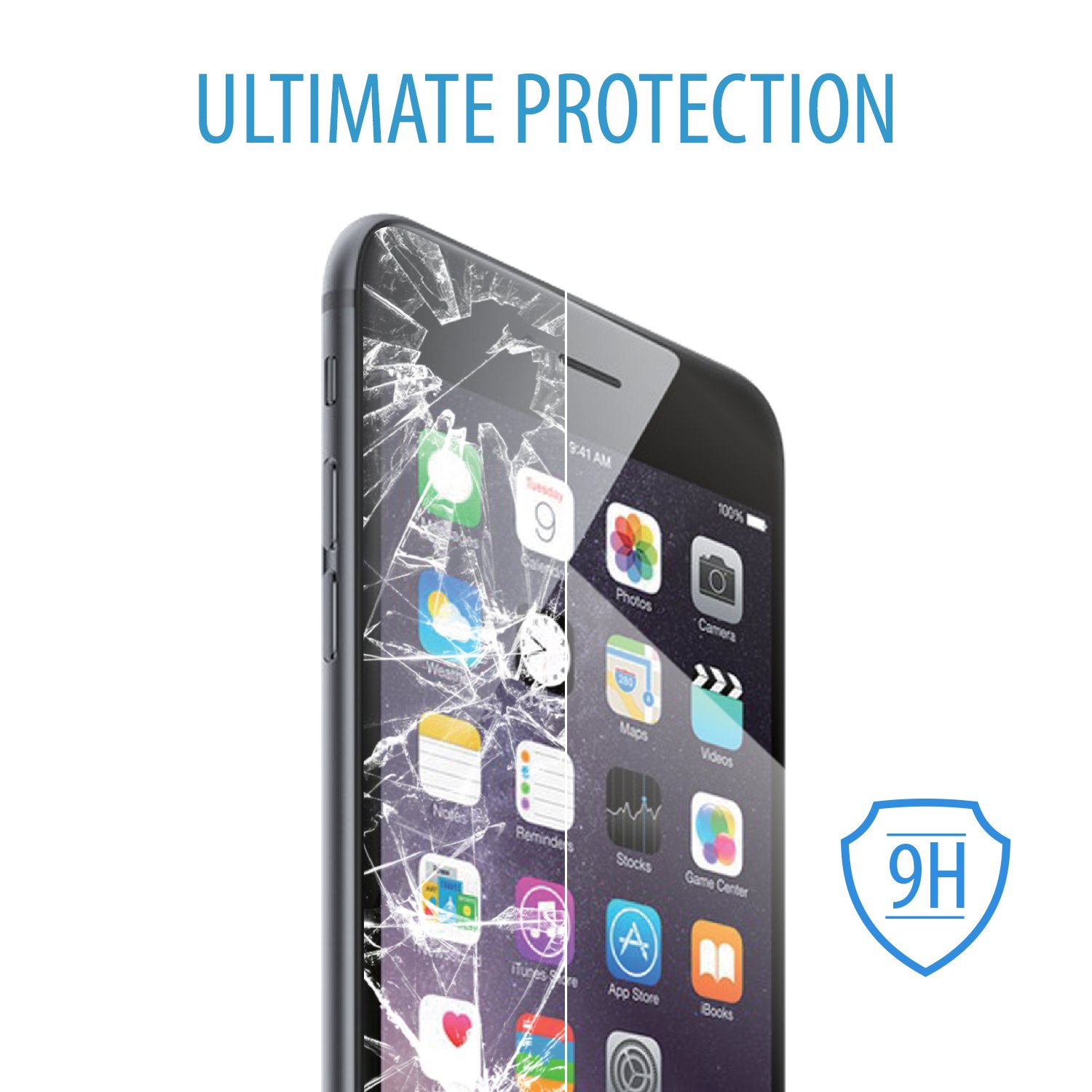V7 iPhone 6 Screen Protector - Anti Blue Light for Eye Protection