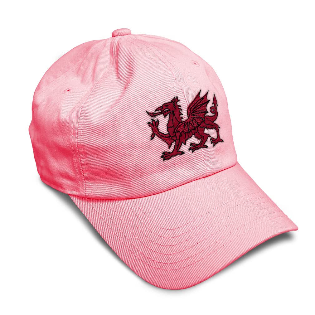 Wales Flag Dragon Seal Embroidery Baseball Cap - Soft Cotton Twill Dad Hat for Men & Women | Perfect for Outdoor Sports, Travel & Casual Wear