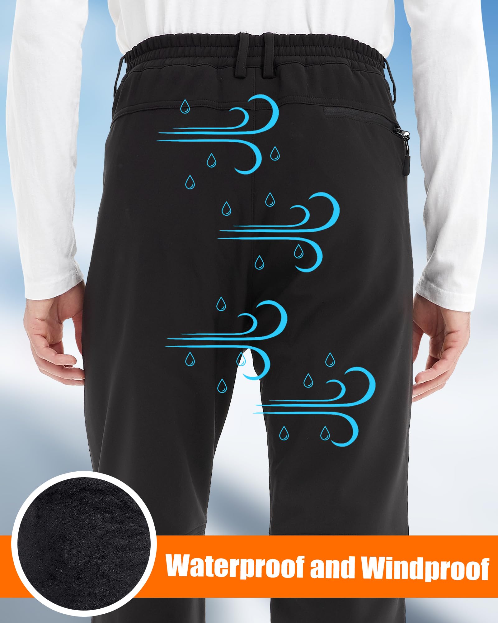 Men's Heated Pants with 7.4V 16000mAh Battery - 4-in-1 Smart Controller for Hunting, Skiing & Winter Outdoor Activities | Warm Thermal Pants for Cold Weather Hiking, Camping & Snow Sports