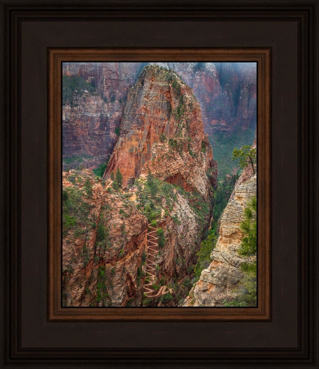 Angels Landing by Julie Kerr - Stunning Landscape Art Print for Home & Office Decor | Perfect for Living Rooms, Bedrooms, and Gifts