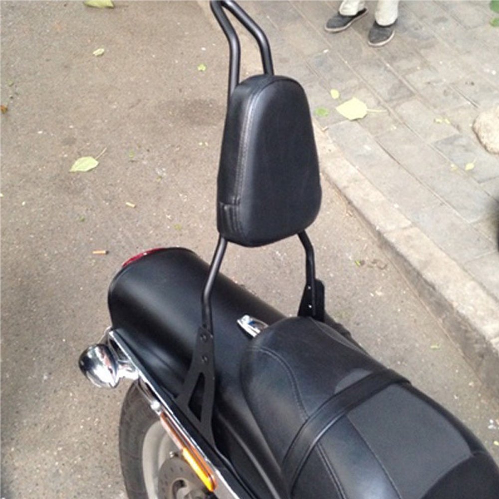 Harley-Davidson Dyna Motorcycle Rear Seat Backrest - Universal Fit for FXD, FXDB, FXDC, FXDL, Street Bob, Wide Glide & Low Rider Models - Comfortable Sissy Bar for Long Rides & Road Trips