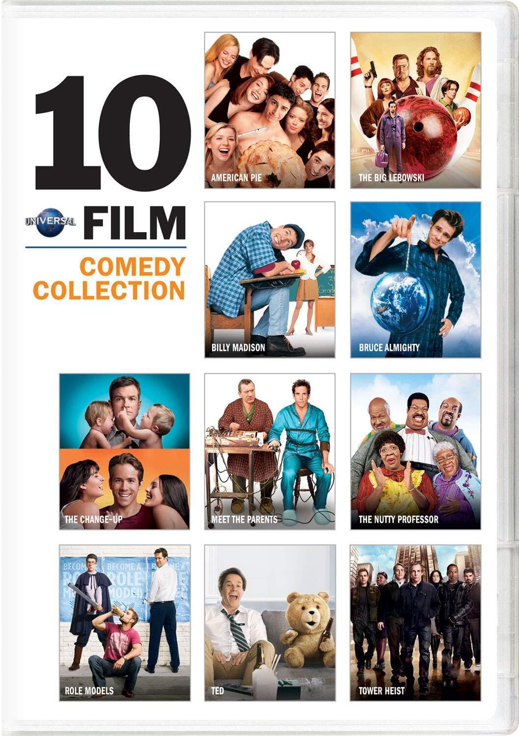 Universal 10-Film Comedy Collection DVD - Hilarious Movie Set for Family Movie Nights & Home Entertainment