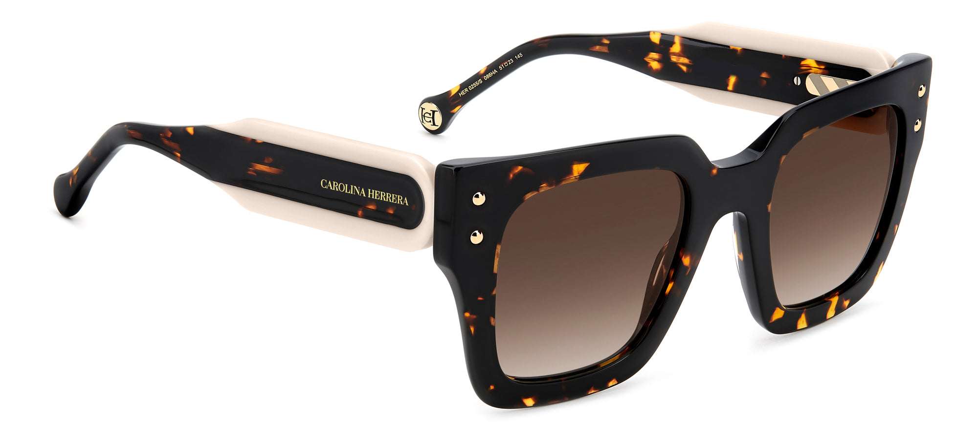 Carolina Herrera HER 0255/S Women's Sunglasses - UV Protection Fashion Shades for Driving, Beach & Outdoor Activities