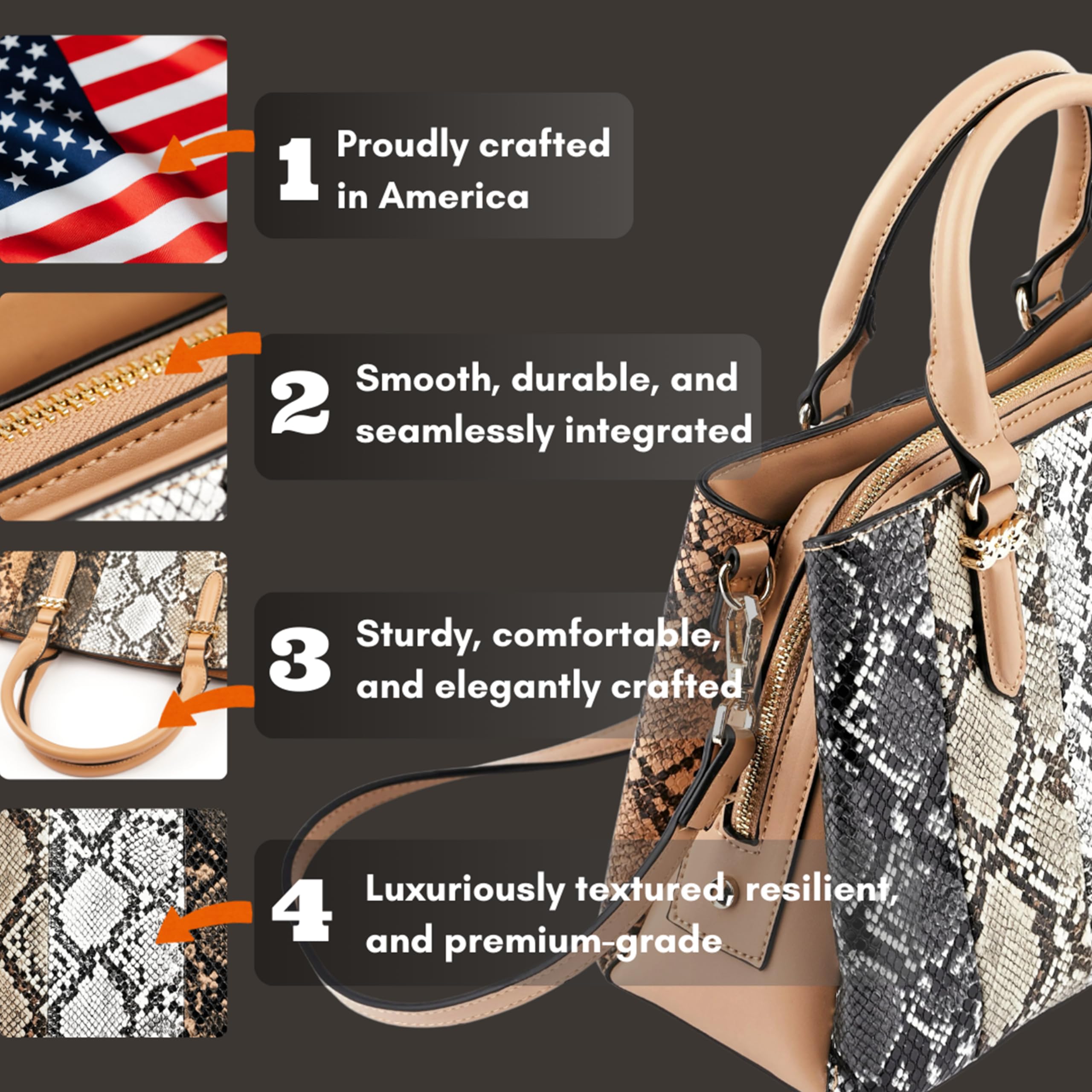Stylish Women's Tote Bag - Large Crossbody Purse & Carry-On Handbag for Work, Travel & Shopping | Durable Fashion Tote Bags for Everyday Use