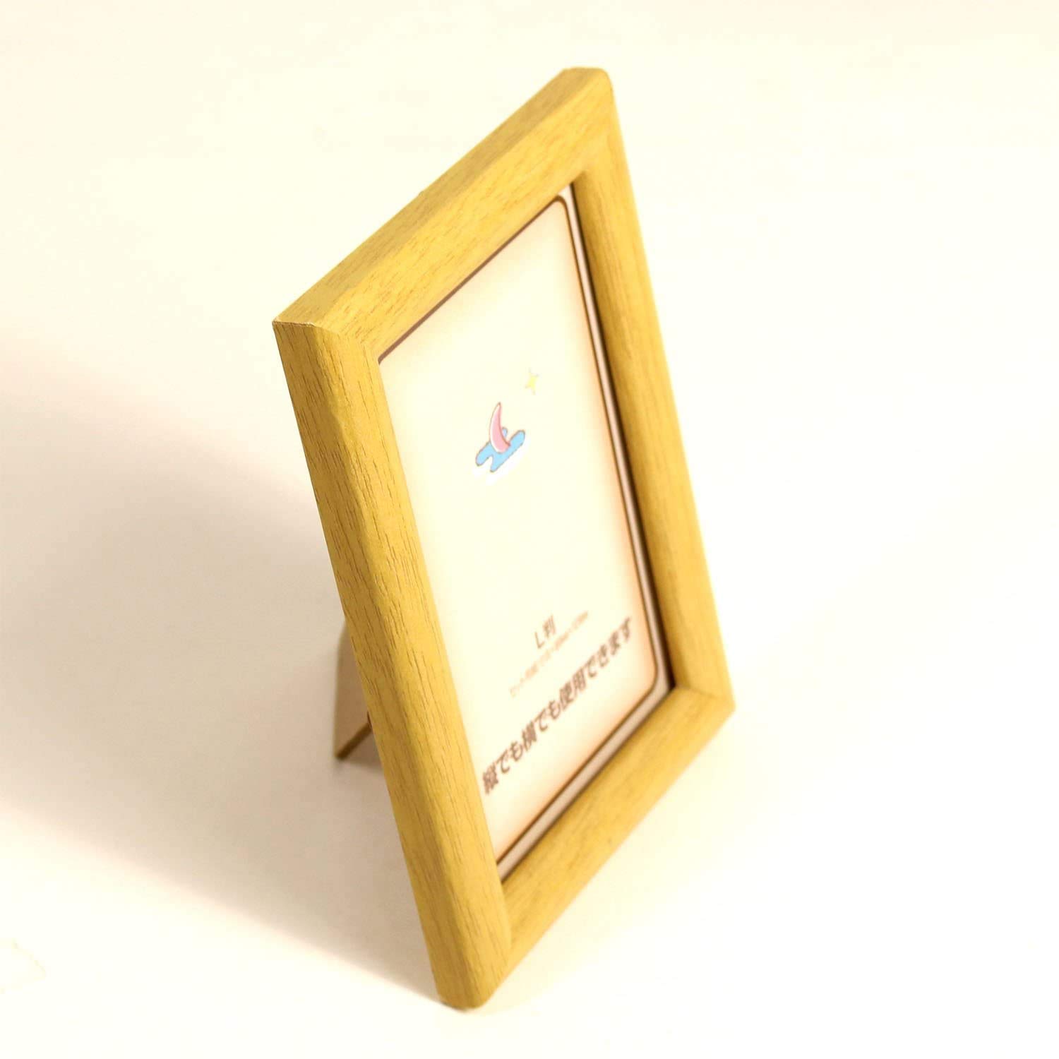 Iwata MJ-CL-N Natural Wood Picture Frame - Elegant Display for Photos, Artwork, and Memorabilia - Perfect for Home, Office, and Gift Giving