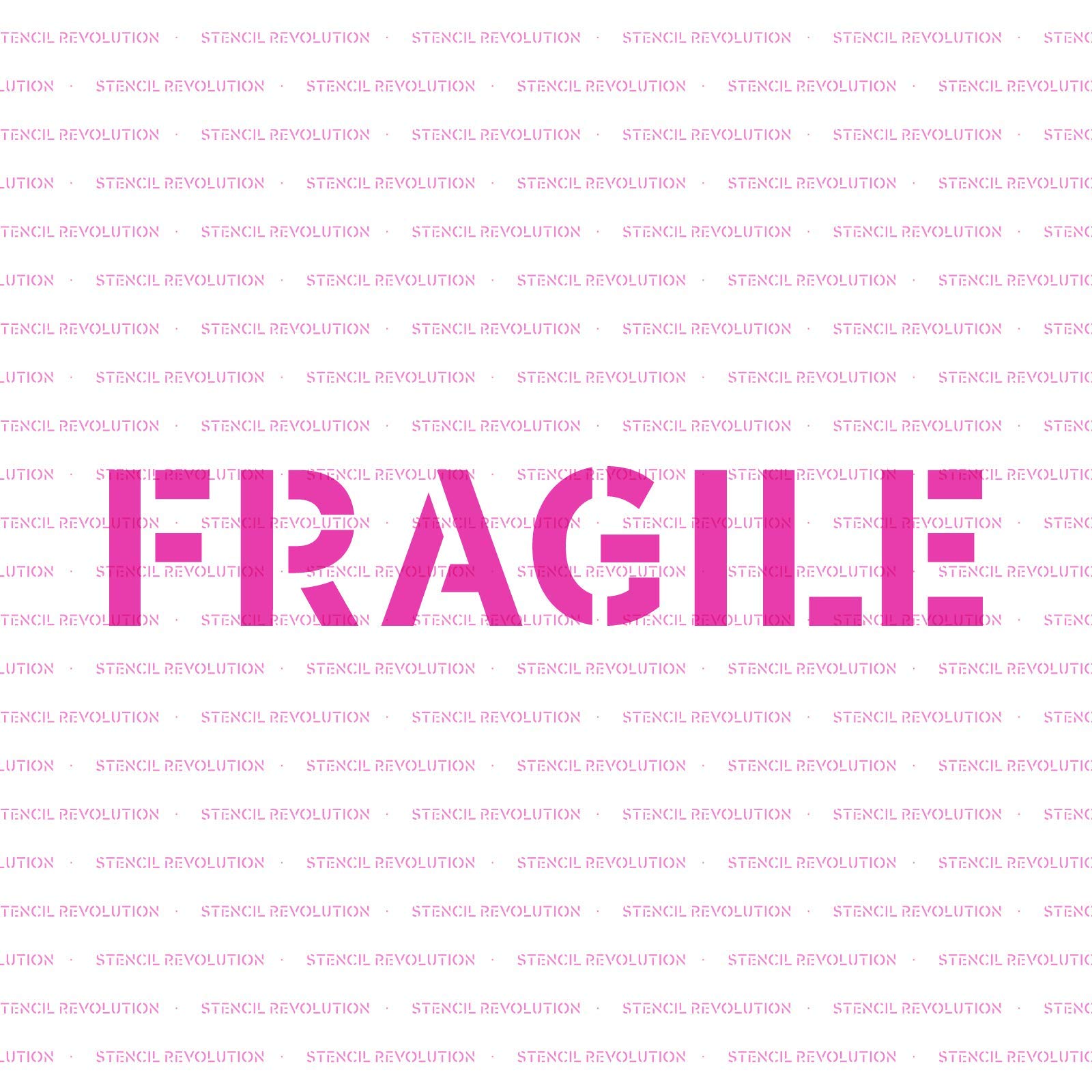 Fragile Word Stencil - Laser Cut DIY Craft Stencils for Painting & Spraying | Perfect for Home Decor, Wood Signs & Custom Projects