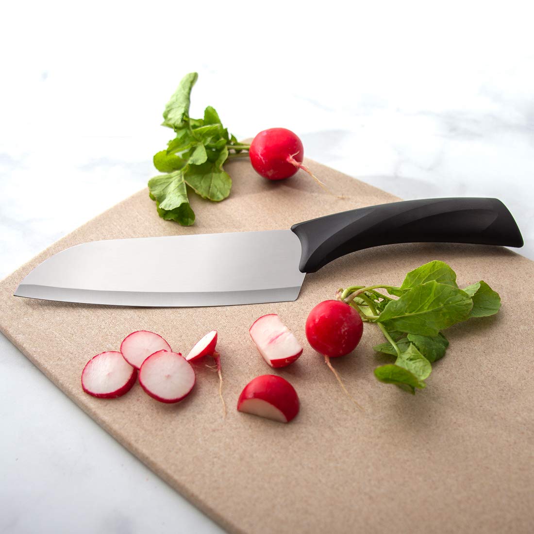 Rada Cutlery Anthem Series 8-inch Chef Knife Set of 2 - Ergonomic Black Handle Kitchen Knives for Professional Cooking & Meal Prep - Perfect for Home Chefs, Restaurants & Culinary Gifts