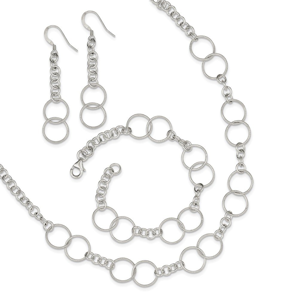 925 Sterling Silver Jewelry Set - Necklace, Bracelet & Earrings for Women | Elegant Gift for Birthday, Anniversary & Special Occasions