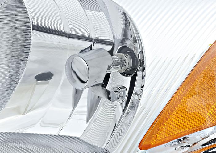 Chrysler PT Cruiser Replacement Headlights Set - Halogen Left & Right Headlamps for 2001-2005 Models | Perfect for Night Driving & Auto Restoration Projects
