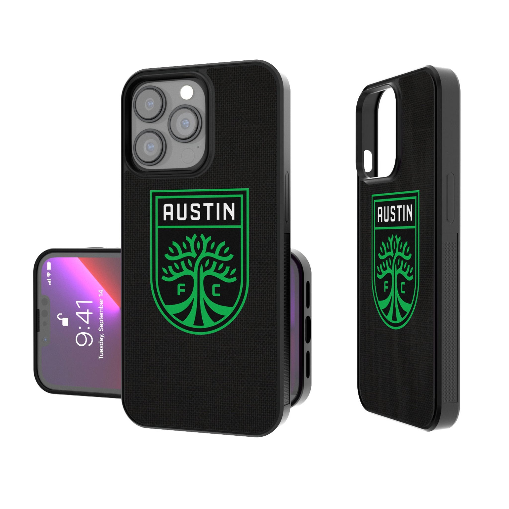 Austin FC Solid Bump Shockproof Phone Case - Durable Protection for iPhone & Android - Perfect for Soccer Fans & Game Day Outfits
