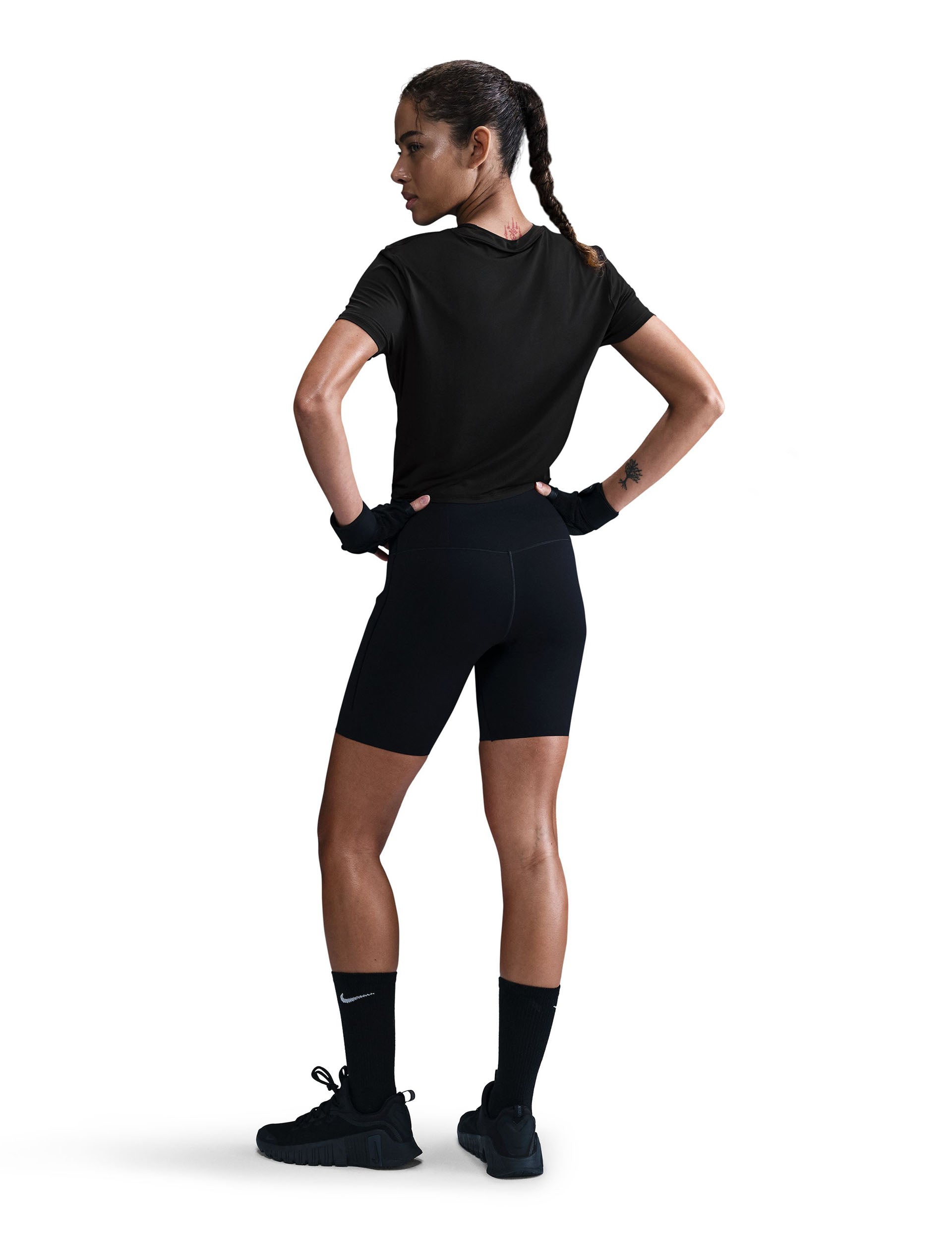 Classic Twist Short Sleeve T-Shirt for Women - Black | Casual Summer Top for Everyday Wear & Outings
