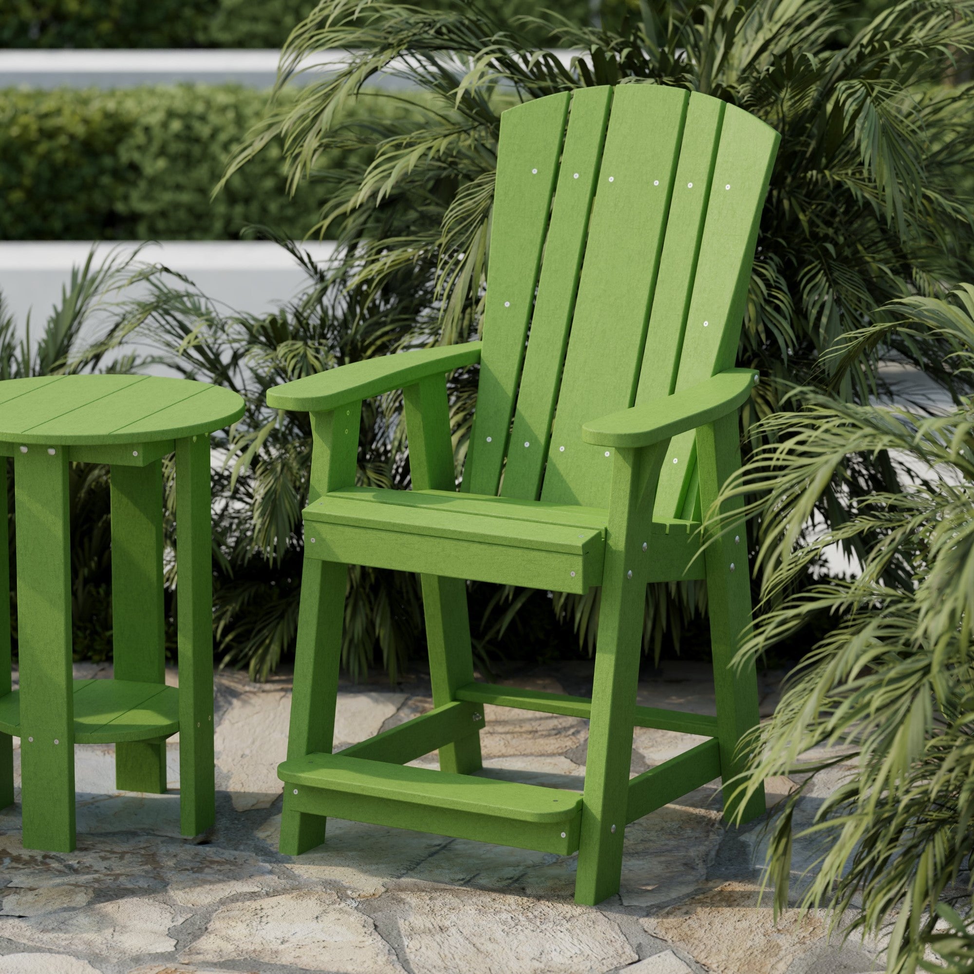 Vintage Wrought Iron Balcony Chair - Outdoor Patio Furniture for Small Spaces - Perfect for Apartments, Gardens & Relaxing in the Sun