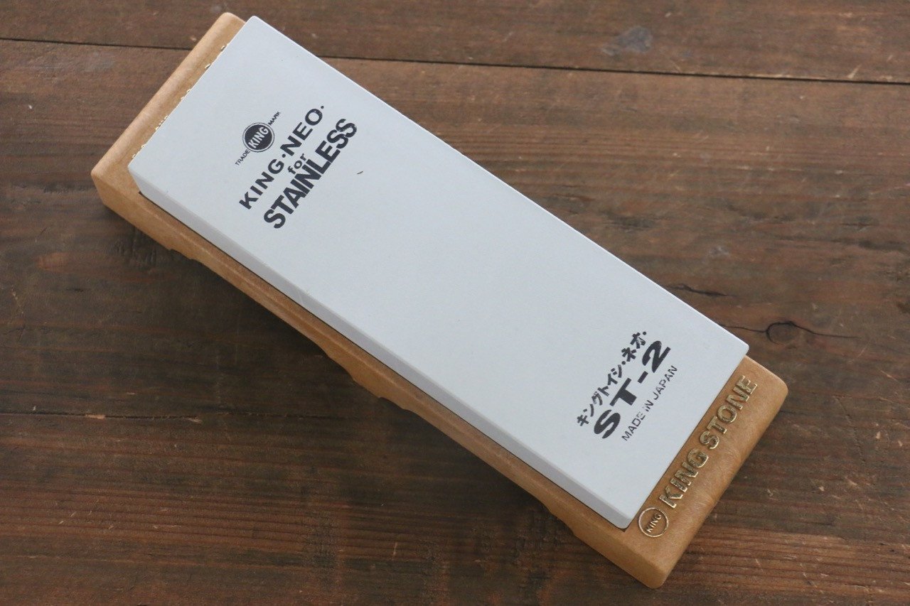 800 Grit King Medium Sharpening Stone - Professional Knife & Tool Sharpener for Kitchen, Hunting & Outdoor Use
