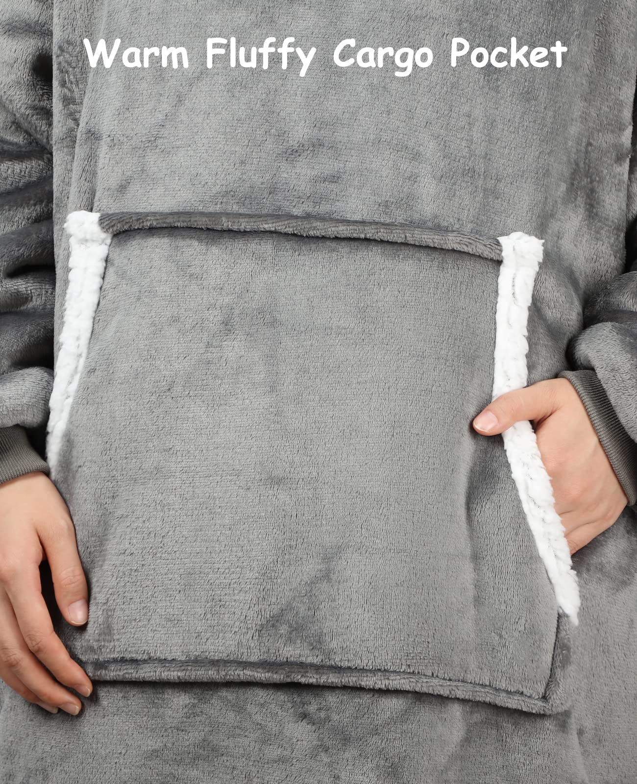 Sendowtek Unisex Oversized Hoodie - Ultra Soft & Warm Fleece-Lined Pullover Hooded Sweatshirt for Men & Women - Cozy Comfortable Wear for Adults & Teens - Perfect for Indoor, Outdoor & Long Wear