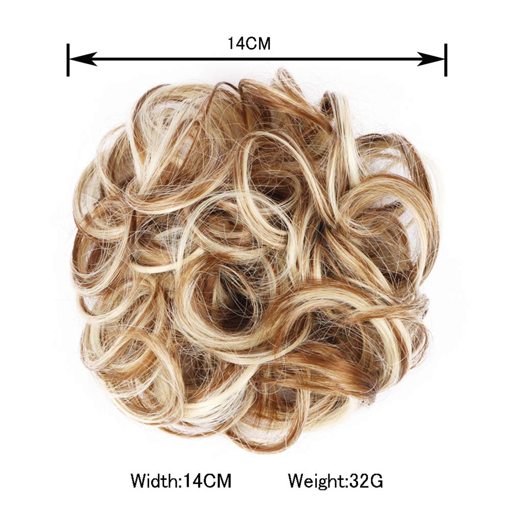 STYLER Messy Bun Hair Pieces for Women - Synthetic Curly Donut Updo Hair Extension (2#) - Perfect for Weddings, Parties & Everyday Hairstyles