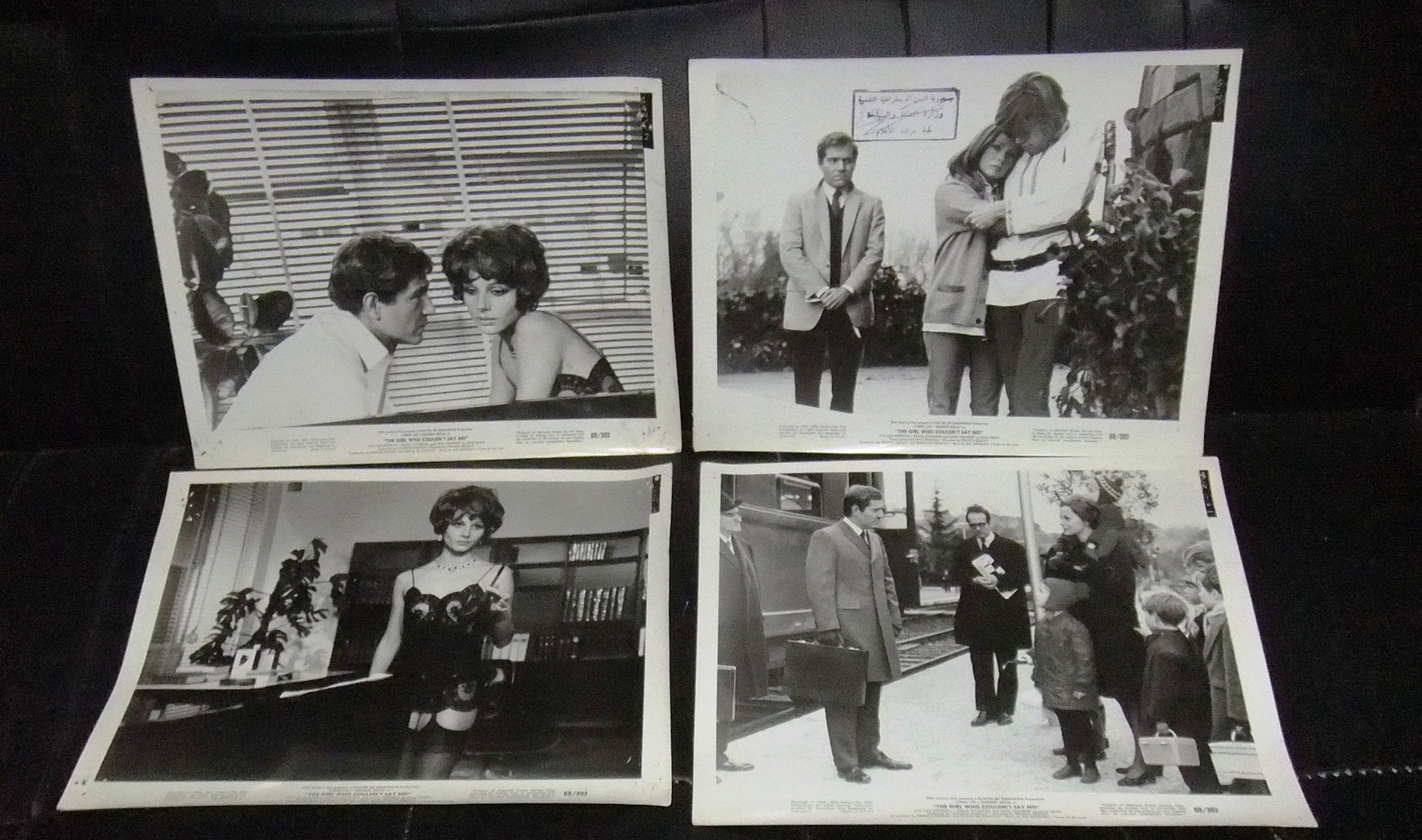 Vintage 1960s The Girl Who Couldn't Say No Movie Film Photos - Set of 13 Original 10x8 Inch Collectible Memorabilia for Classic Cinema Lovers & Home Theater Decor
