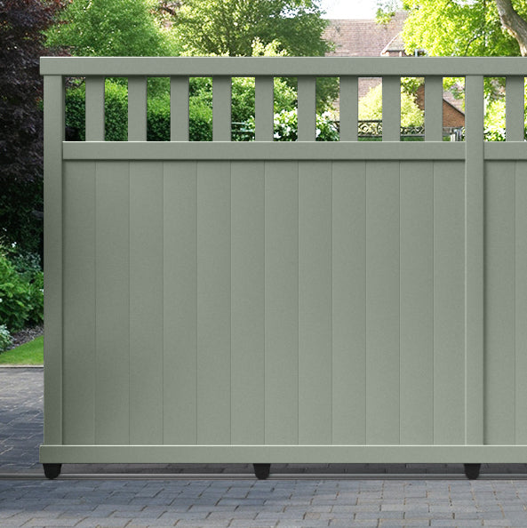 Chatsworth Aluminum Sliding Straight Top Driveway Gate - Durable & Secure Entrance Solution for Homes, Farms, and Commercial Properties