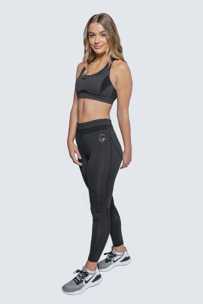 Good Karma High-Waisted Yoga Leggings for Women - Black - Perfect for Yoga, Gym Workouts & Everyday Comfort