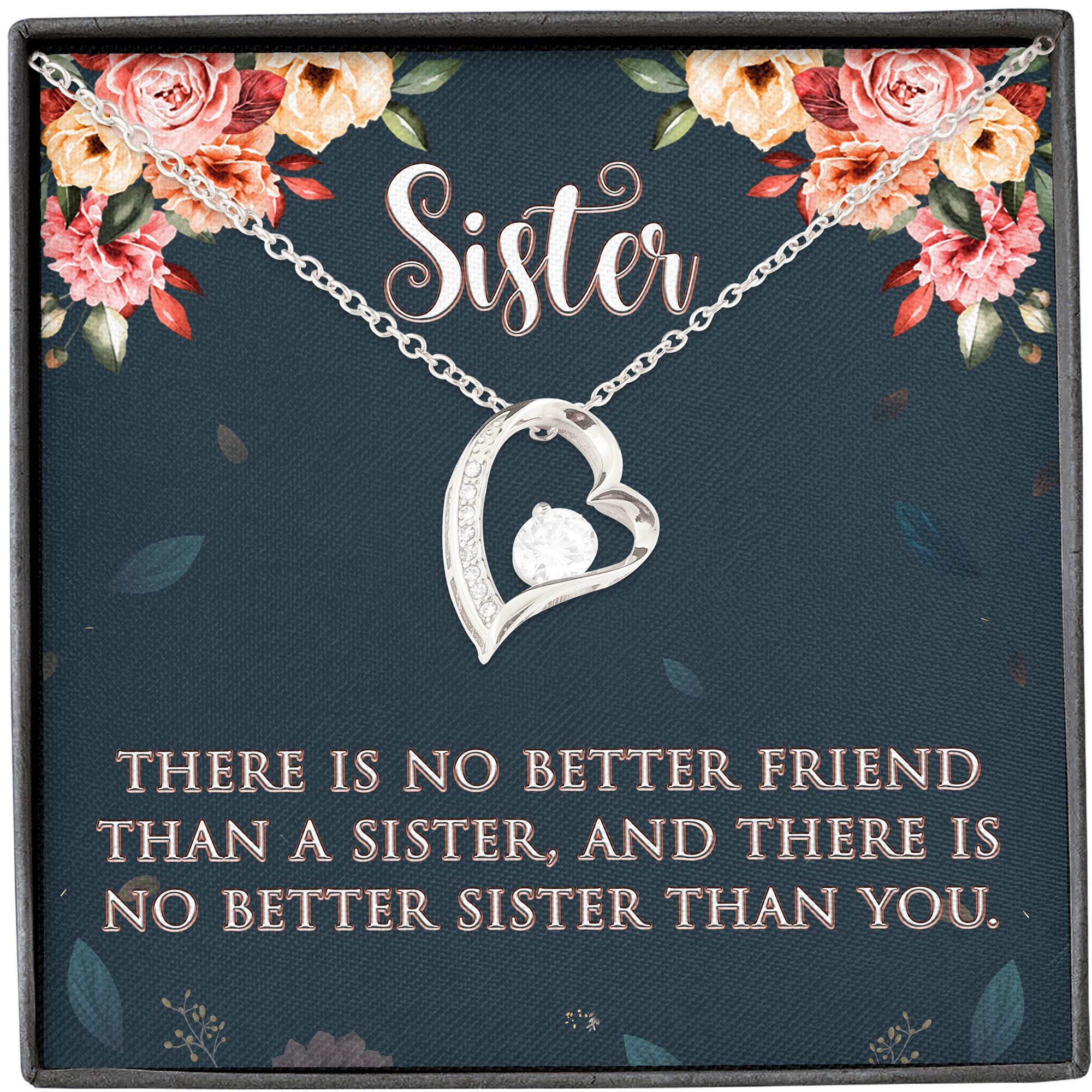 Sister Forever Love Necklace - Big Sister Gifts, Sister Birthday Gifts, Sister Jewelry, Sister Gifts from Sister, Sisters Gifts, Gift for Sister, Perfect for Birthdays, Anniversaries, and Special Occasions