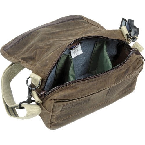 Domke F 5XB RuggedWear Shoulder & Belt Camera Bag - Durable Brown Photographer Bag for DSLR & Mirrorless Cameras - Perfect for Travel, Hiking & Outdoor Photography