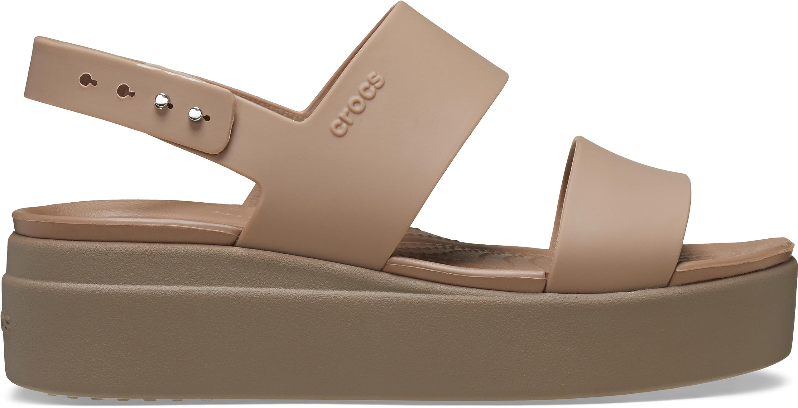Crocs Women’s Brooklyn Low Wedge Platform Sandals - Comfortable Slip-On Summer Shoes for Walking, Beach & Casual Outings